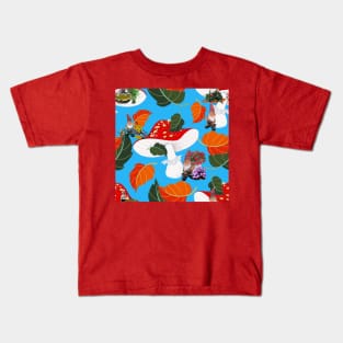 mushroom gnome cottagecore Kids T-Shirt